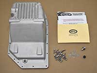 PML 6L90 transmission pan with fill/level check hole includes bolts, plug and magnetic drain plug