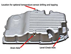 Drain hole location on PML GM 8L90 Transmission Pan