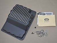 PML Nissan 7 speed transmission pan package, black powder coat finish