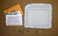 PML GM 425 transmission pan includes new bolts and a magnetic drain plug