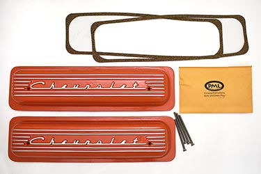 included with PML Chevy center bolt valve covers, orange powder coat finish
