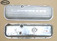 PML Valve Cover Part Number 11042,  compared to stock, top view