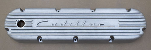 PML Cadillac 500 valve covers with hole for breather or PCV