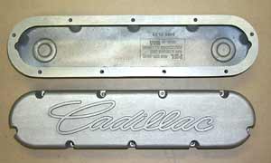 PML Cadillac Valve Covers with Raised Script, Inside